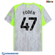 Fotballdrakt Herre Manchester City Phil Foden #47 Tredjedrakt 2025-26 Kortermet